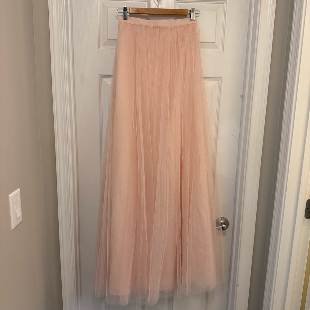 NWOT Jenny Yoo Louise Winslow A-line Maxi Tulle Skirt - Picture 2 of 7